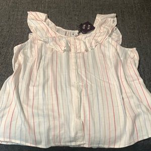 Ava & Viv stripped ruffle tank